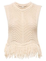 ONLY Top Kimmie 15365146 Beżowy Regular Fit. Brązowe topy damskie Only, m, bez wzorów, z syntetyku, bez ramiączek. Za 149.99 zł.