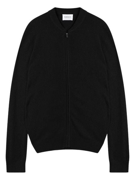 Perfect Cashmere Kaszmirowy kardigan w kolorze czarnym rozmiar: XXL. Czarne kardigany męskie Perfect Cashmere, xxl, bez wzorów, z kaszmiru, bez kołnierzyka. Za 457.95 zł.