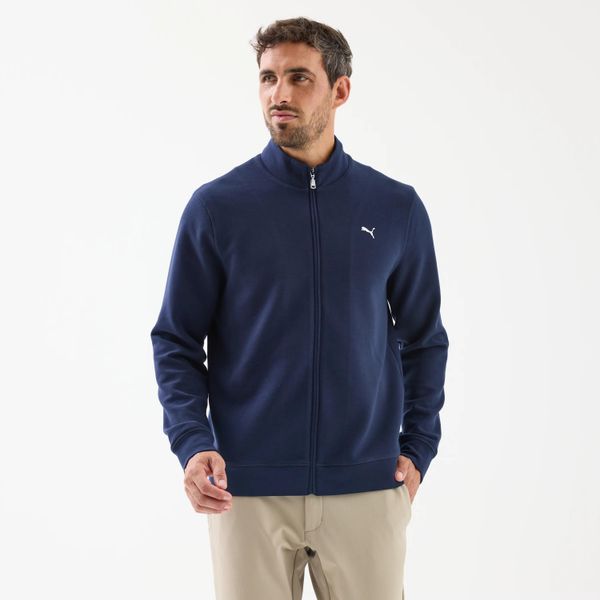 Bluza wiatroszczelna polarowa do golfa męska Cloudspun. Brązowe bluzy z kapturem męskie Puma, l, z dzianiny. Za 359.99 zł.