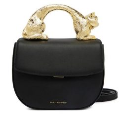 Torebka KARL LAGERFELD. Czarne torebki klasyczne damskie Karl Lagerfeld, bez wzorów, bez dodatków. Za 1,299.00 zł.