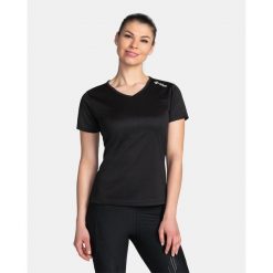 Damska koszulka biegowa Kilpi DIMA-W. Czarne t-shirty damskie Kilpi, s, bez wzorów, z materiału, bez kołnierzyka. Za 81.23 zł.