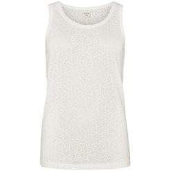 Koszulka damska PROTEST Marrit singlet. Białe bluzki sportowe damskie Protest, bez kołnierzyka, bez ramiączek. W wyprzedaży za 65.00 zł.