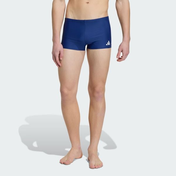 BOKSERKI DO PŁYWANIA SOLID. Niebieskie bokserki męskie Adidas, m, bez wzorów, z dzianiny, na fitness i siłownię. Za 109.00 zł.