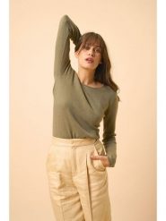 Just Cashmere Kaszmirowy sweter w kolorze khaki rozmiar: S. Brązowe swetry klasyczne damskie Just Cashmere, s, z kaszmiru, bez kołnierzyka. Za 347.99 zł.