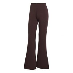 Rozkloszowane spodnie damskie adidas Soft Lux. Brązowe spodnie sportowe damskie Adidas, l, z materiału, na fitness i siłownię. Za 375.99 zł.