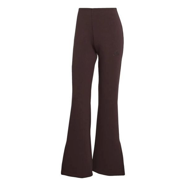 Rozkloszowane spodnie damskie adidas Soft Lux. Brązowe spodnie sportowe damskie Adidas, l, z materiału, na fitness i siłownię. Za 375.99 zł.