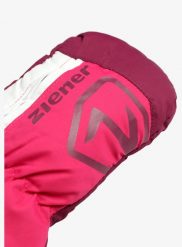 Rękawiczki dziecięce Ziener Leon Minis Glove. Czerwone rękawiczki dziecięce Ziener, z materiału, bez ramiączek. Za 90.19 zł.