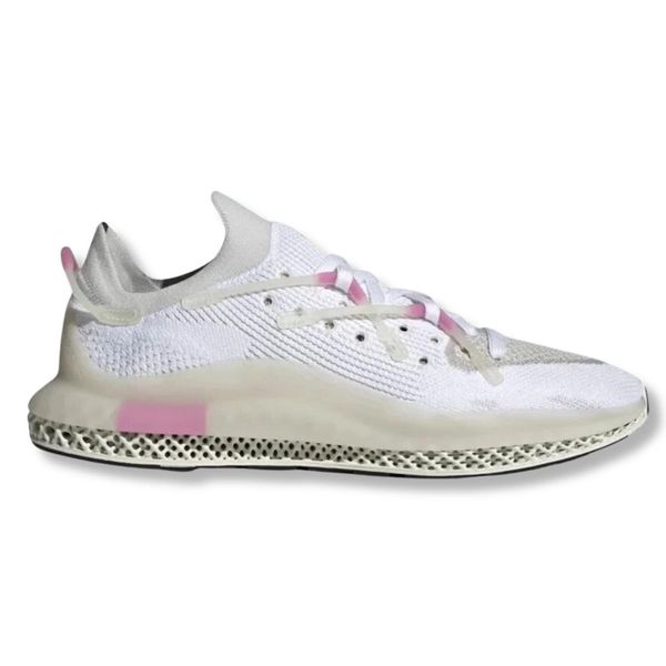 Buty do chodzenia męskie Adidas 4D Fusio. Białe buty sportowe na co dzień męskie Adidas, bez zapięcia, trekkingowe. Za 489.49 zł.