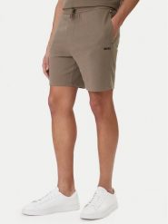 BOSS Szorty sportowe Waffle 50535884 Brązowy Regular Fit. Brązowe szorty męskie Boss, bez wzorów, z syntetyku, sportowe. Za 229.99 zł.