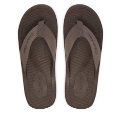 Japonki Calvin Klein. Brązowe klapki i japonki męskie CALVIN KLEIN. Za 189.99 zł.