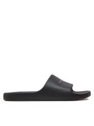 Tommy Jeans Klapki Tjw Printed Pu Pool Slide EN0EN02693 Czarny. Czarne klapki damskie Tommy Jeans, bez wzorów, z jeansu, bez obcasa. Za 119.99 zł.
