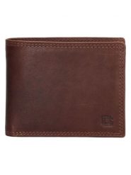 Beagles Skórzany portfel w kolorze brązowym - 11 x 10 x 1 cm rozmiar: onesize. Brązowe portfele męskie Beagles, bez wzorów, z materiału. Za 86.99 zł.