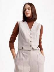 BGN Kamizelka w kolorze szarym rozmiar: 36. Szare kamizelki damskie BGN. Za 56.99 zł.