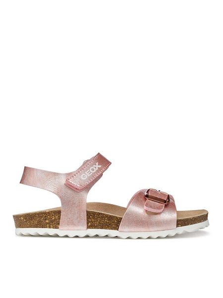 Geox Sandały J Adriel Girl J028MC 000BJ C8011 M Różowy. Czerwone sandały dziewczęce Geox, ze skóry, bez zapięcia. Za 199.99 zł.