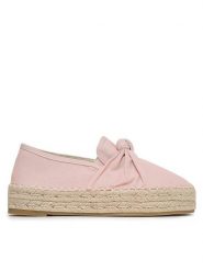 Jenny Fairy Espadryle WSS990-145 Różowy. Czerwone espadryle damskie Jenny Fairy, bez wzorów, z materiału, bez obcasa. Za 99.99 zł.