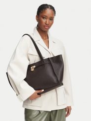 MICHAEL Michael Kors Torebka Hamilton 30F6GNXT7L Brązowy ciemny. Brązowe torebki klasyczne damskie MICHAEL Michael Kors, bez wzorów, bez dodatków. Za 1,649.00 zł.