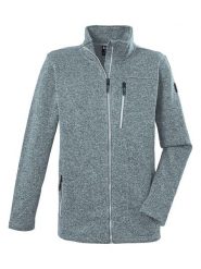 Killtec Kurtka polarowa "KOS 471" w kolorze szaroniebieskim rozmiar: M. Niebieskie kurtki męskie KILLTEC, m, bez wzorów, z polaru, bez kaptura. Za 145.60 zł.