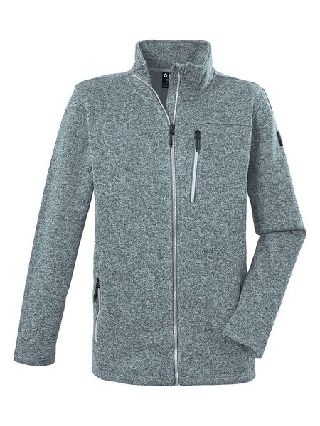 Killtec Kurtka polarowa "KOS 471" w kolorze szaroniebieskim rozmiar: L. Niebieskie kurtki męskie KILLTEC, l, bez wzorów, z polaru, bez kaptura. Za 150.37 zł.