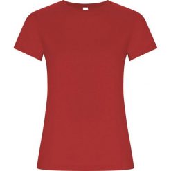 Złota Koszulka Damska. Czerwone bluzki damskie ROLY, xl, bez wzorów, sportowe, bez kołnierzyka, bez ramiączek. Za 42.99 zł.