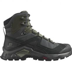 Buty trekkingowe męskie Salomon Quest Element Gtx. Czarne buty trekkingowe męskie Salomon, z materiału, za kostkę, bez zapięcia, trekkingowe. Za 772.00 zł.