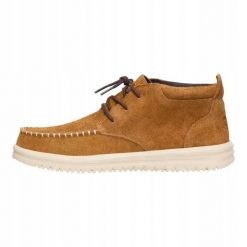 HeyDude Męskie Mokasyny Wally Next Mid. Brązowe mokasyny męskie Hey dude, z materiału. Za 349.00 zł.