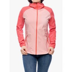 Kurtka softshell damska Columbia Heather Canyon Softshell. Czerwone kurtki damskie Columbia, bez wzorów, z softshellu, bez kaptura. Za 314.99 zł.