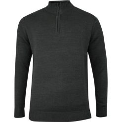 Sweter Szary, Popielaty z Wysokim Kołnierzem na Zamek TROYER -Brave Soul- Męski. Szare kardigany męskie Brave Soul, m, bez wzorów, eleganckie, bez kołnierzyka. Za 79.00 zł.