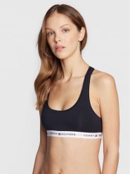 Tommy Hilfiger Biustonosz top UW0UW03820 Granatowy. Niebieskie biustonosze Tommy Hilfiger, l, bez wzorów, z bawełny, bez kołnierzyka. Za 109.99 zł.