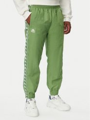 Kappa Spodnie dresowe Orfeo 36235NW Zielony Comfort Fit. Zielone spodnie dresowe męskie Kappa, bez wzorów, z dresówki. Za 179.99 zł.