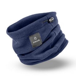 Komin zimowy polarowy PROS model 720. Niebieskie szaliki i kominy damskie Pros, na zimę, bez wzorów, z polaru. Za 35.99 zł.