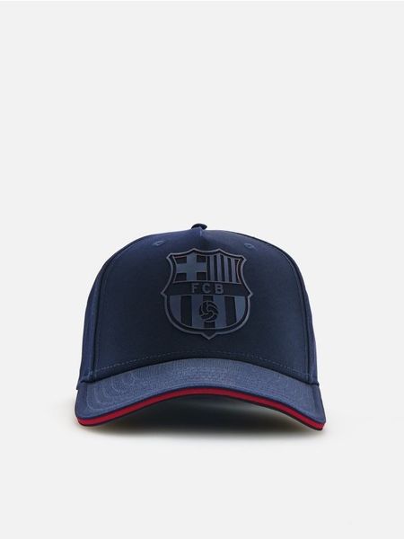 Czapka FC Barcelona - granatowy. Niebieskie czapki męskie Reserved, bez wzorów. Za 99.99 zł.