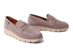 PIAZZA 940529-08 beige, półbuty damskie. Brązowe półbuty damskie Piazza, bez wzorów, ze skóry, bez obcasa. Za 369.90 zł.