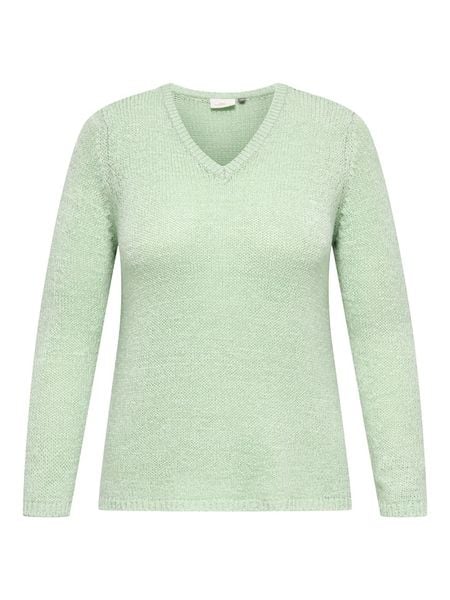 ONLY Carmakoma Sweter w kolorze miętowym rozmiar: L-50/52. Zielone swetry klasyczne damskie Only Carmakoma, l, ze splotem, bez kołnierzyka. Za 83.22 zł.