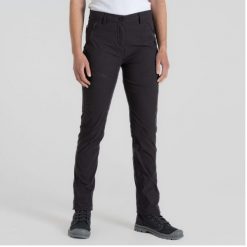 Spodnie damskie Craghoppers NosiLife Pro III. Czarne spodnie materiałowe damskie CRAGHOPPERS, bez wzorów, z materiału. Za 383.00 zł.