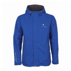 Kurtka wodoodporna Peak Mountain Cajik. Niebieskie kurtki męskie Peak Mountain, bez wzorów, z softshellu, sportowe, bez kaptura. W wyprzedaży za 233.50 zł.