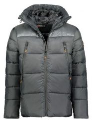 Geographical Norway Kurtka pikowana "Bayou" w kolorze ciemnoszarym rozmiar: 3XL. Szare kurtki męskie Geographical Norway, xl, z aplikacjami, bez kaptura. Za 127.35 zł.