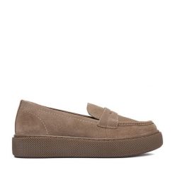 Półbuty Lasocki. Brązowe półbuty damskie Lasocki, bez wzorów, bez obcasa, na płaskiej podeszwie. Za 229.99 zł.