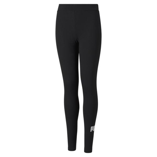 Młodzieżowe legginsy z logo Essentials PUMA Black. Czarna legginsy damskie Puma, m, bez wzorów. Za 96.45 zł.