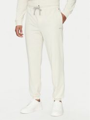 BOSS Spodnie dresowe Mix&Match 50515305 Biały Regular Fit. Białe spodnie dresowe męskie Boss, bez wzorów, z bawełny. Za 159.99 zł.