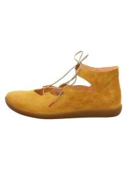 Think! Skórzane baleriny w kolorze żółtym rozmiar: 39. Żółte baleriny damskie Think!, bez wzorów, bez obcasa. Za 289.95 zł.