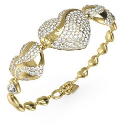 Bransoletka Guess. Żółte bransoletki damskie Guess, złote. Za 259.99 zł.