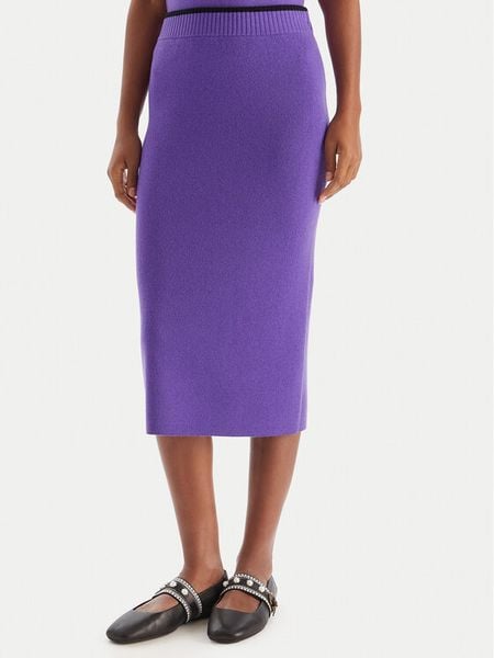 PINKO Spódnica midi 105489 A2Q9 W21 Fioletowy Regular Fit. Fioletowe spódniczki damskie Pinko, s, bez wzorów, z wełny, midi. Za 1,059.00 zł.
