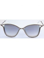Marc Jacobs Damskie okulary przeciwsłoneczne w kolorze srebrno-biało-błękitnym rozmiar: 52. Białe okulary przeciwsłoneczne damskie MARC JACOBS. Za 232.78 zł.