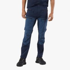 Spodnie Wędrówki męskie Swedemount Lofoten Stretch Zip-Off Pants wodoodporne. Czarne szorty męskie SWEDEMOUNT, bez wzorów, z materiału. Za 449.99 zł.