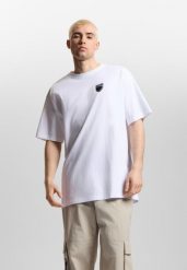 Koszulka sportowa męska Prosto Shield Splash z krótkim rękawem. Białe t-shirty sportowe męskie Prosto., m, z bawełny, bez ramiączek. Za 144.99 zł.