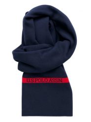 U.S. Polo Assn. Szal w kolorze granatowym rozmiar: onesize. Niebieskie szaliki i kominy damskie U.S. Polo Assn., bez wzorów, z kaszmiru. Za 143.56 zł.
