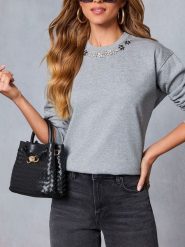 Milan Kiss Bluza w kolorze szarym rozmiar: S. Szare bluzy bez kaptura damskie Milan Kiss, s. Za 152.99 zł.