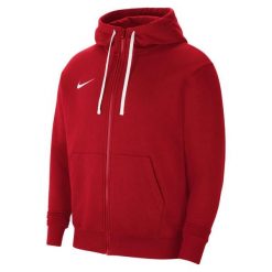Bluza sportowa męska Nike Team Club 19. Czerwone bluzy sportowe męskie Nike, bez wzorów, z bawełny, sportowe, bez kołnierzyka, bez ramiączek. Za 229.99 zł.