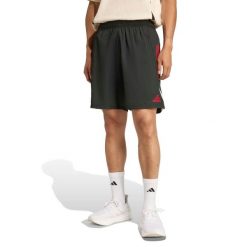 Szorty Liverpool FC Competition Downtime 2025/26. Czarne szorty męskie Adidas, z materiału, bez kołnierzyka. Za 166.00 zł.