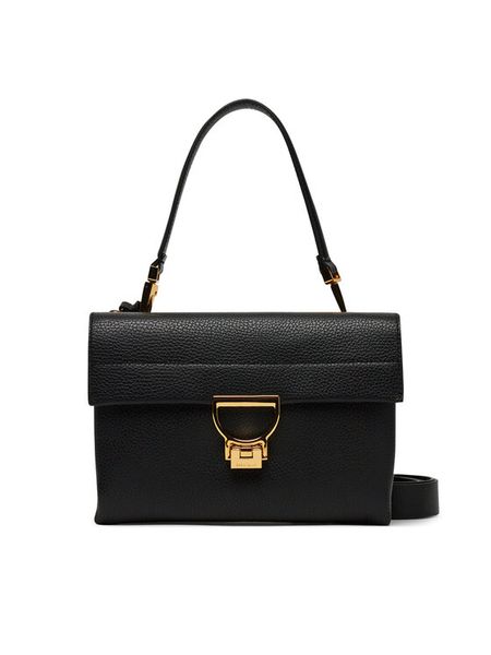 Coccinelle Torebka E1 MD5 12 08 01 Czarny. Czarne torebki klasyczne damskie Coccinelle, bez wzorów, ze skóry, bez dodatków. Za 1,639.00 zł.